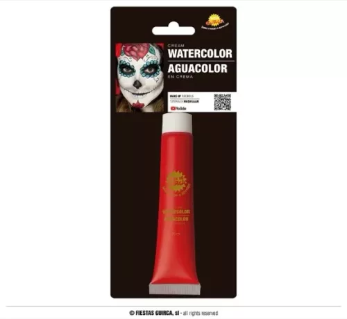 TUBE MAQUILLAGE À L'EAU ROUGE 20 ML