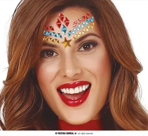 BIJOUX ADHÉSIFS POUR VISAGE SUPER HÉROÏNE – Image 2