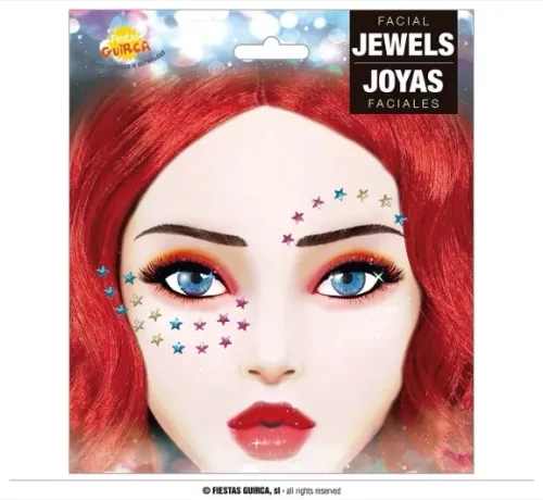 BIJOUX ADHÉSIFS POUR VISAGE ÉTOILES