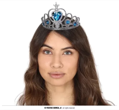 DIADÈME PRINCESSE PIERRES BLEUES