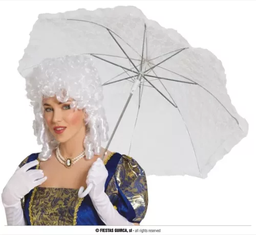 OMBRELLE DENTELLE BLANCHE 60X70 CM – Image 2