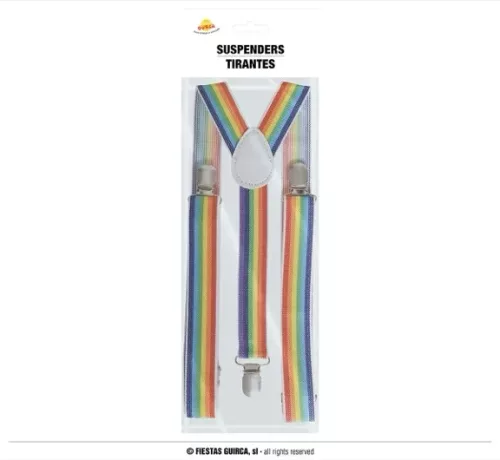 BRETELLES CLOWN MULTICOLORES