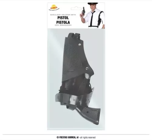 PISTOLET AVEC HOLSTER 25 CMS