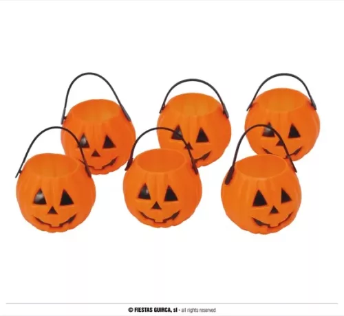 SACHET 6 CITROUILLES 7 CM
