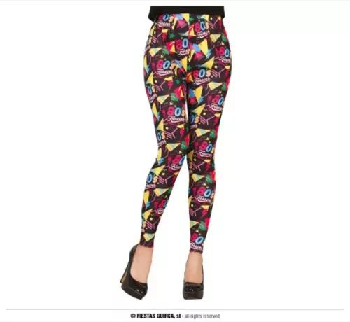 LEGGINGS 80S, ADULTE 42 – 44 (L)