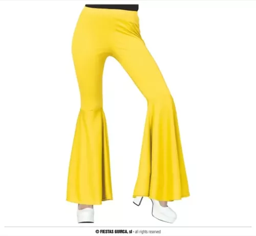 PANTALON PATTES D'EPH ELASTIQUE JAUNE, TAILLE M