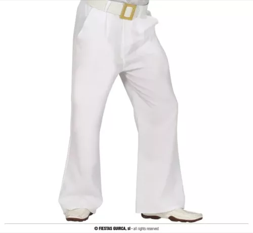 PANTALON BLANC DISCO TAILLE L