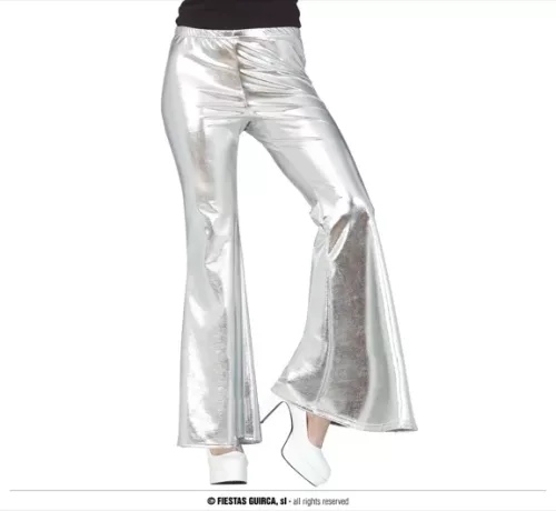 PANTALON PATTE D'ÉLÉPHANT ARGENTÉ – Image 2