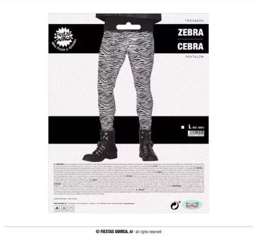 PANTALON ROCK MOTIF ZÉBRÉ
