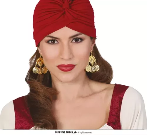 BOUCLES D'OREILLES MÉTALLISÉES GITANE – Image 2