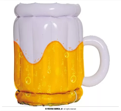 PINTE DE BIÈRE GONFLABLE POUR BOISSON 45X30 CMS – Image 2