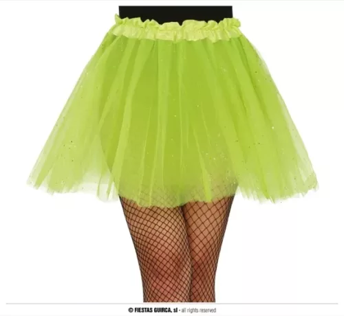 TUTU A PAILLETTES, VERT CLAIR, 40 CMS