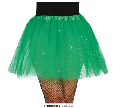 TUTU A PAILLETTES, VERT FONCÉ, 40 CMS