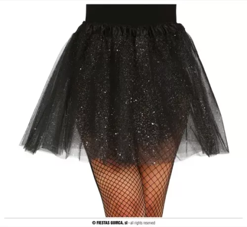 TUTU A PAILLETTES, NOIR, 40 CMS