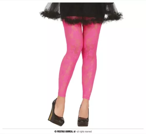 LEGGINGS EN DENTELLE FUSCHIA