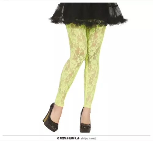 LEGGINGS EN DENTELLE JAUNE