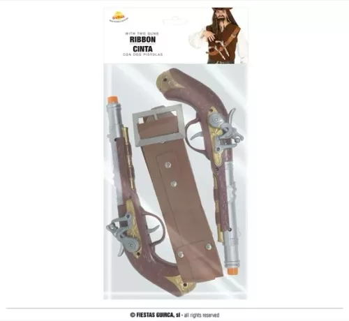 BANDES POUR LE TORSE AVEC DEUX PISTOLETS DE PIRATE