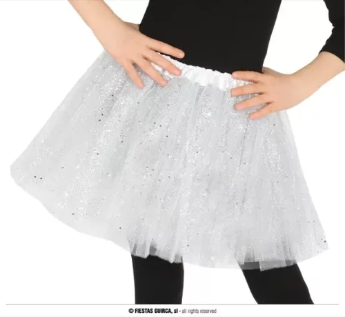 TUTU BLANC ENFANTS 30 CMS