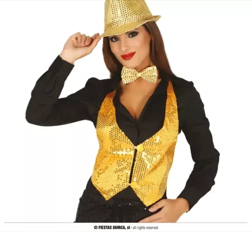 VESTE SEQUINS DORÉES POUR FEMME – Image 2