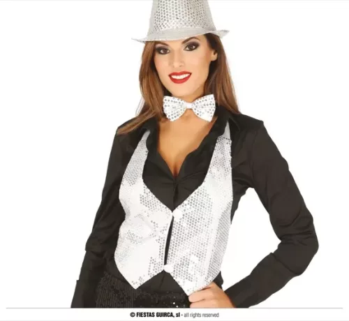 VESTE SEQUINS ARGENTÉES POUR FEMME – Image 2