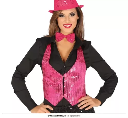 VESTE SEQUINS FUCHSIA POUR FEMME