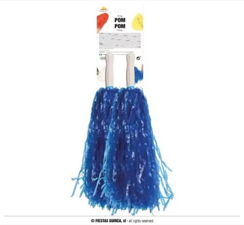 SET 2 POMPONS BLEU 80GRS
