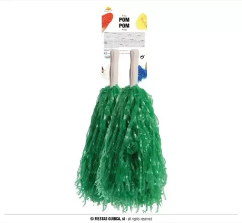 SET 2 POMPONS VERT 80GRS