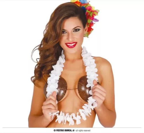 COLLIER HAWAIEN BLANC – Image 2