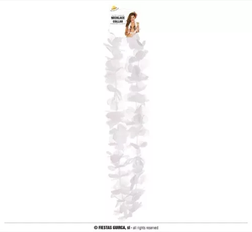 COLLIER HAWAIEN BLANC