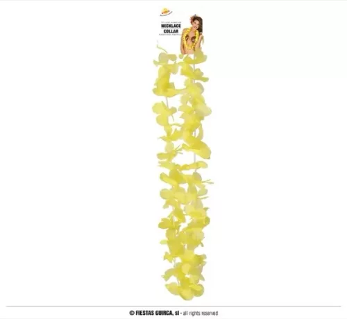 COLLIER HAWAIEN JAUNE