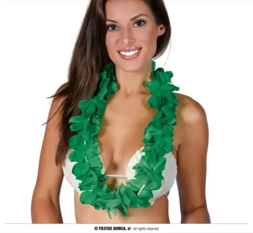 COLLIER HAWAIEN VERT FONCÉ