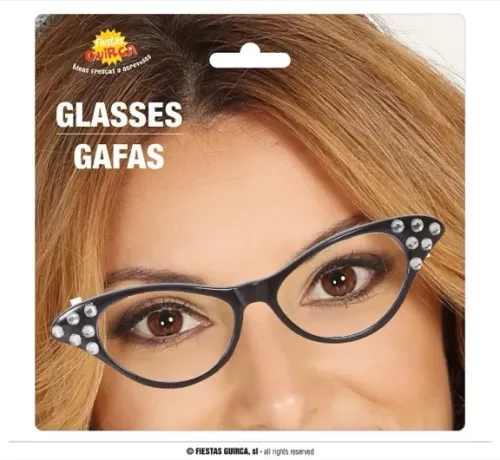 LUNETTES ANNÉES 60 NOIRES
