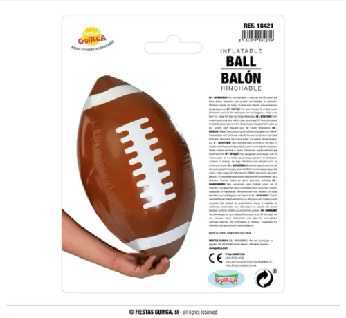 BALLON FOOTBALL AMÉRICAIN GONFLABLE 40 CMS
