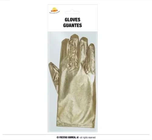 PAIRE DE GANTS OR 22 CM