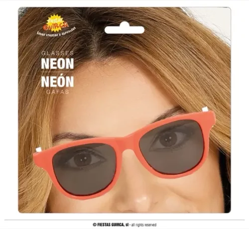 LUNETTES ORANGE FLUO