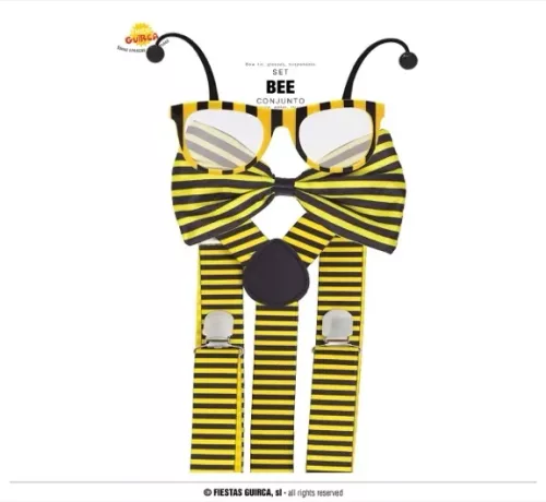 ENSEMBLE ABEILLE (LUNETTES, NOEUD PAPILLON, BRETEL