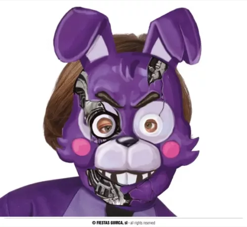 MASQUE DE LAPIN TUEUR AVEC POILS PVC
