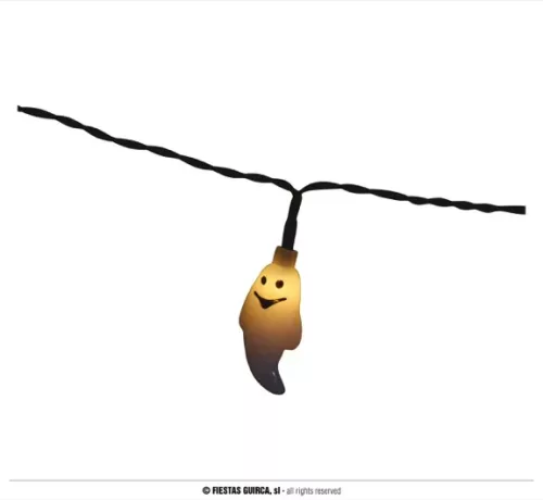 GUIRLANDE LUMINEUSE 10 FANTÔMES À PILES – Image 3
