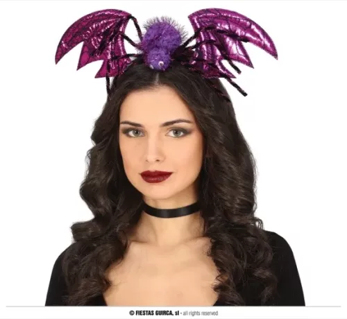 SERRE TÊTE DE SORCIÈRE AILES LILA