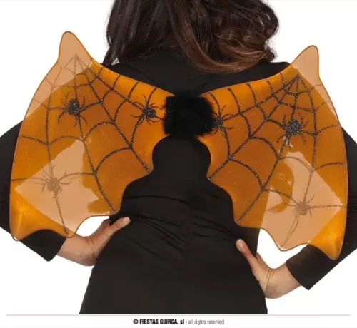 AILES DE CHAUVE-SOURIS ORANGE 60X35 CMS