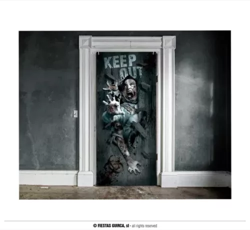 DÉCORATION DE PORTE ATTAQUE DE ZOMBIES