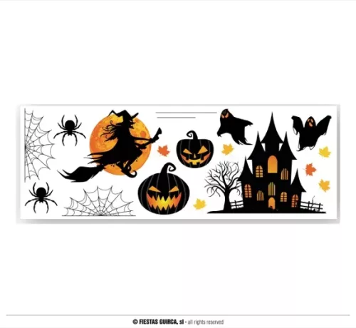 DÉCORATION MURALE SILHOUETTES STICKERS 70X80 CMS – Image 2