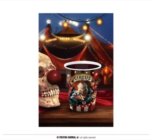 SACHET DE 6 GOBELETS CLOWN 240 ML – Image 3