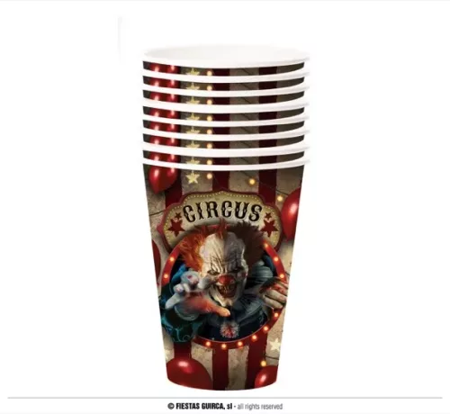 SACHET DE 6 GOBELETS CLOWN 355 ML – Image 2