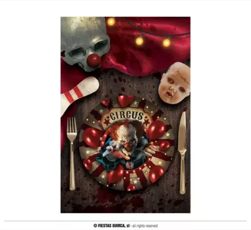 SACHET 6 ASSIETTES CLOWN 23 CMS – Image 2