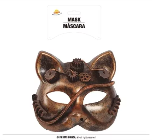 MASQUE DE CHAT STEAMPUNK PVC