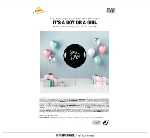 BALLON IT'S A BOY OR IT'S A GIRL