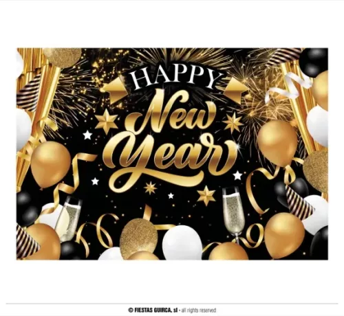 PHOTOCALL HAPPY NEW YEAR 220X150 CM