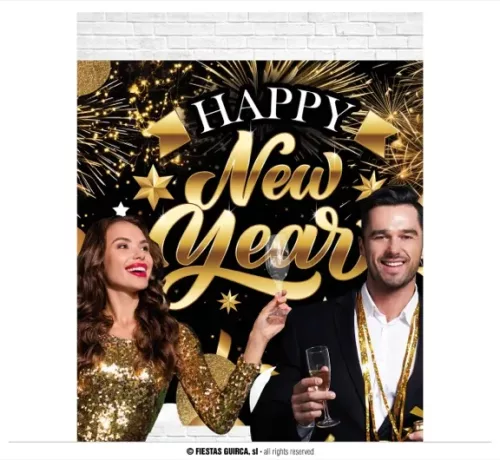 PHOTOCALL HAPPY NEW YEAR 220X150 CM – Image 2