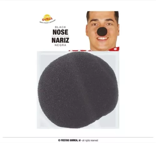 NEZ MOUSSE NOIR  5 CMS